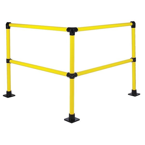 Handrail Corner Connector, 8 Ft, Steel