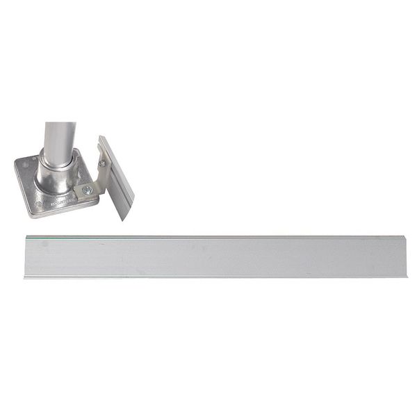 Handrail Toe Board, 4 Ft, Aluminum Mil