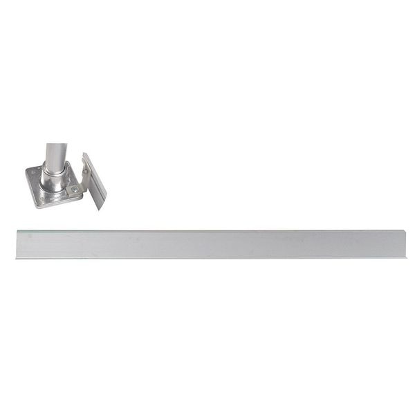Handrail Toe Board, 6 Ft, Aluminum Mil