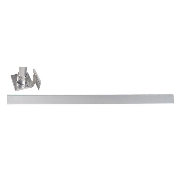 Handrail Toe Board, 8 Ft, Aluminum Mil