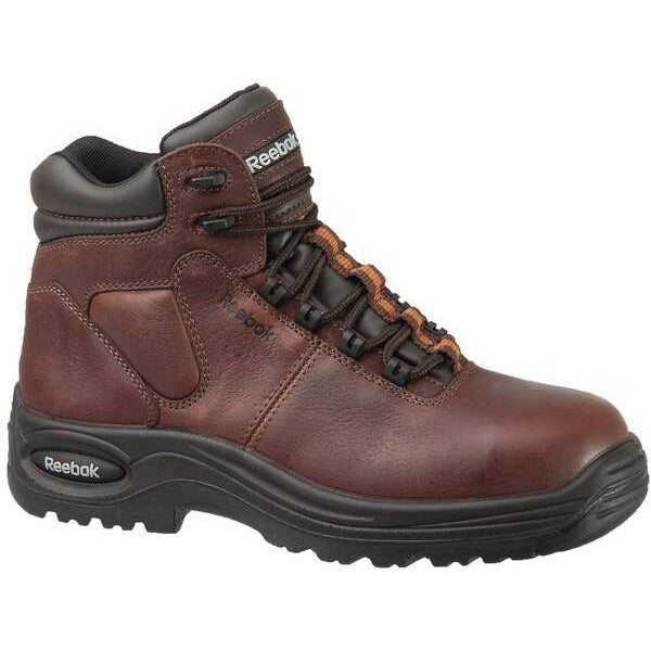 Work Boot, Comp Toe, 6In, Brown, 8W, PR