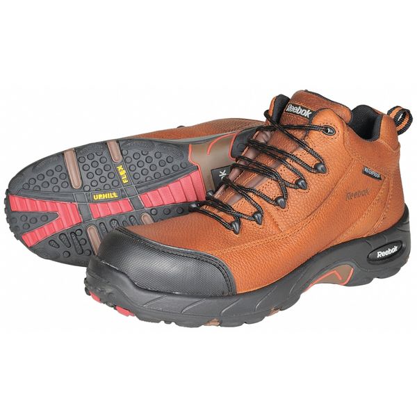 Work Boot, Comp Toe, Brown, 10-1/2W, PR