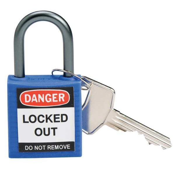 Lockout Padlock, KA, Blue, 1-2/5