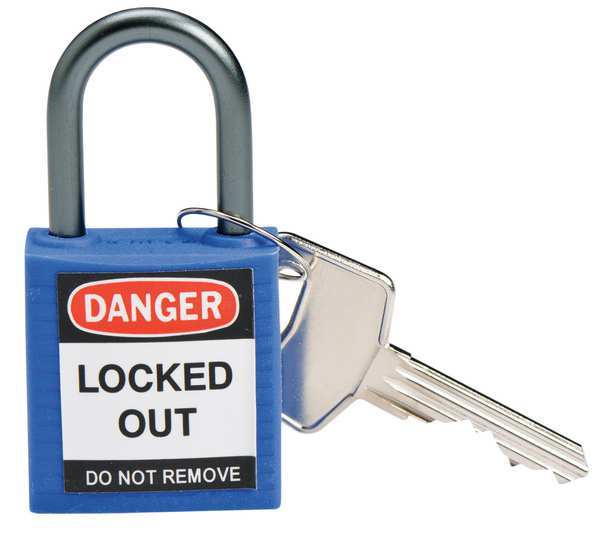 Lockout Padlock, KD, Blue, 1-2/5