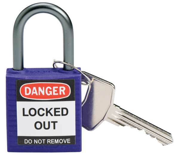 Lockout Padlock, KD, Purple, 1-2/5