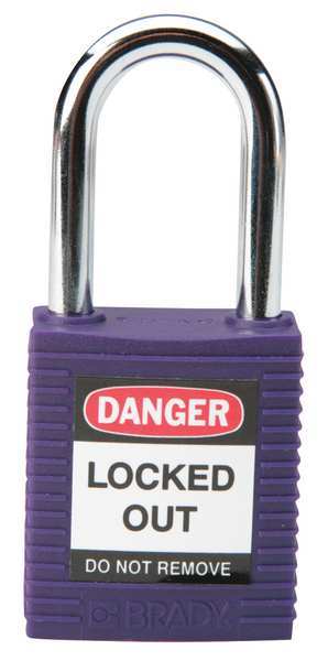 Lockout Padlock, KA, Purple, 1-3/4
