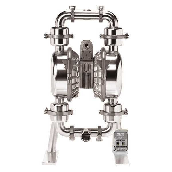 Double Diaphragm Pump, 316 Stainless Steel, Air Operated, PTFE