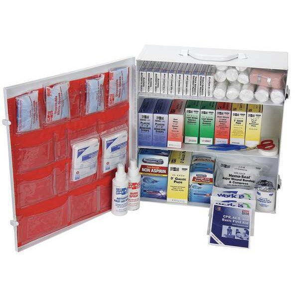 Bulk First Aid Cabinet, Metal, 100 Person
