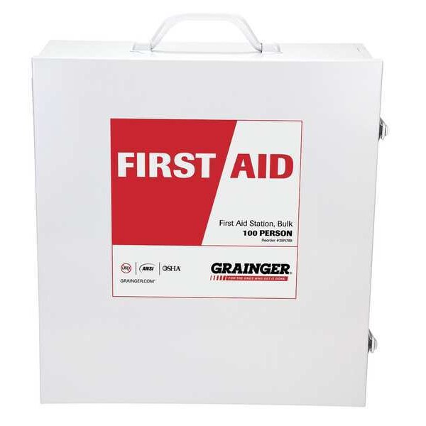 Bulk First Aid Cabinet, Metal, 100 Person