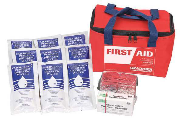 Personal Survival Kit, 16 Piece, Red