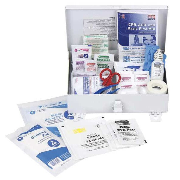 Bulk First Aid kit, Metal, 25 Person