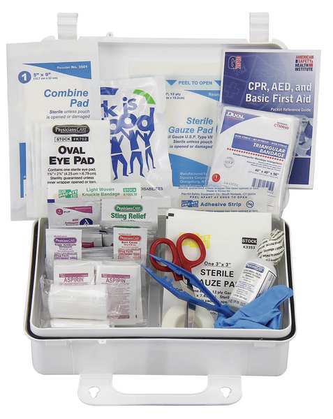 Bulk First Aid kit, Plastic, 25 Person