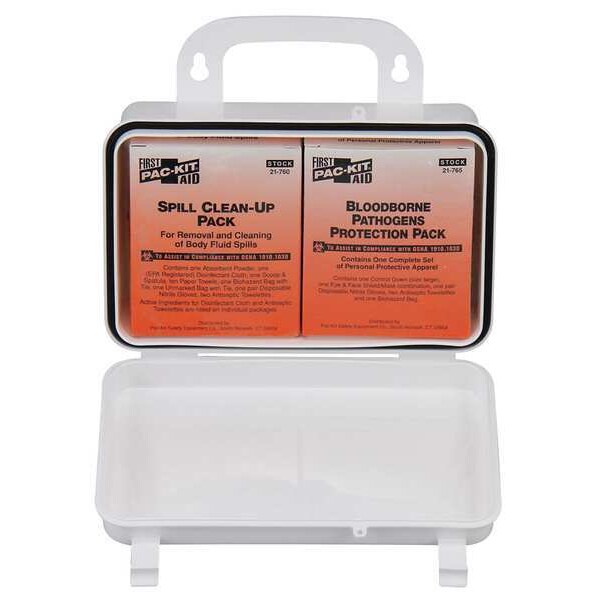 Kit, Bloodborne Pathogen, Small, Width: 2 3/4 in