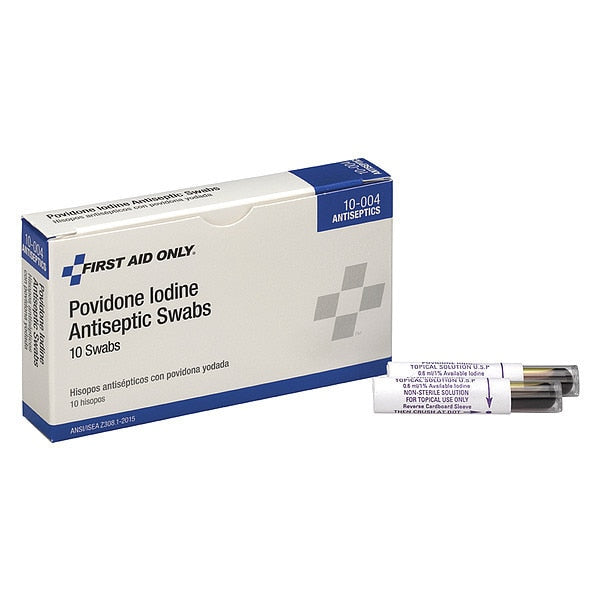 PVP Swabs, Packet, 2-1/8 In., PK10