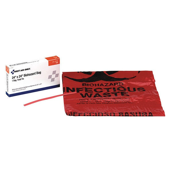 Biohazard Bags, 7 to 10 gal., Red