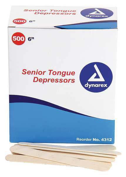 Tongue Depressor, 6In., PK500