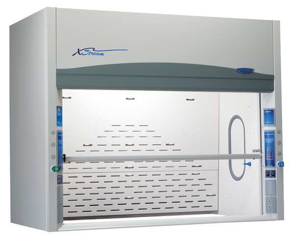 Fume Hood, Steel, 96 in W x 37 3/4 in L x 59 in H