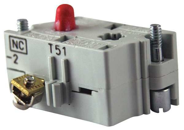 Contact Block, 1NC Late Open, 30mm