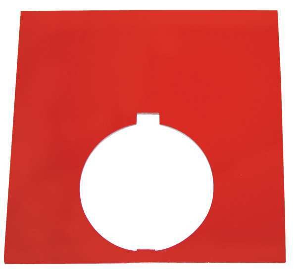 Blank Legend Plate, White/Red or Black