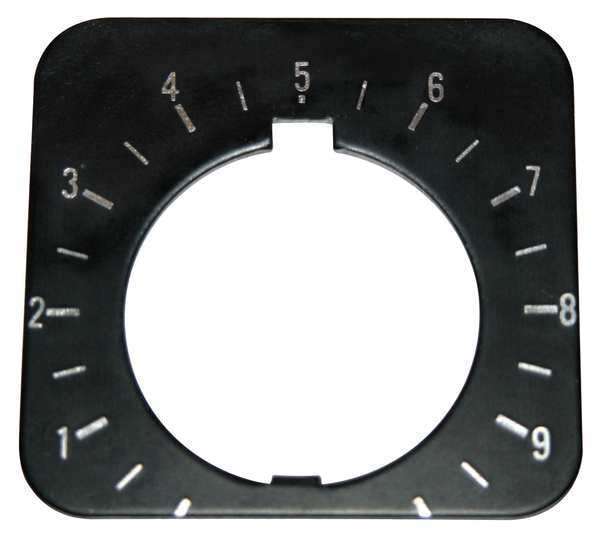 Cutler-Hammer Legend Plate, Rectangular, Black