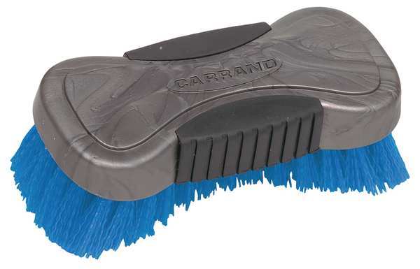 1 in W Tire Brush, 6 in L Handle, 6 in L Brush, Blue, Rubber, 6 in L Overall
