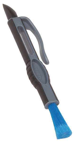 1/2 in W Detail Brush, 5 1/4 in L Handle, 1 1/2 in L Brush, Blue, Polypropylene, 6 3/4 in L Overall