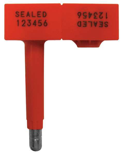 ISO 17712: 2013 High Security Bolt Seal, Laser Marked, Red, PK200