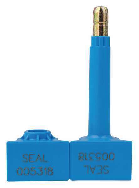ISO 17712: 2013 High Security Bolt Seal, Laser Marked, Blue, PK200