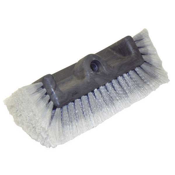 6 in W Quad Head Brush, 10 in L Brush, Gray/White, Polypropylene, 11 in L Overall