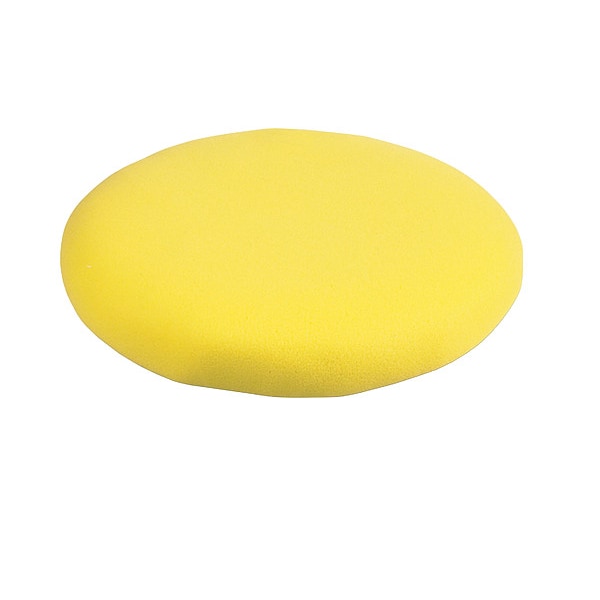 Polishing Bonnet, Foam, Elastic Band 10 in Outside Dia, Yellow, 3,600 RPM Max Speed, Use With 39R428