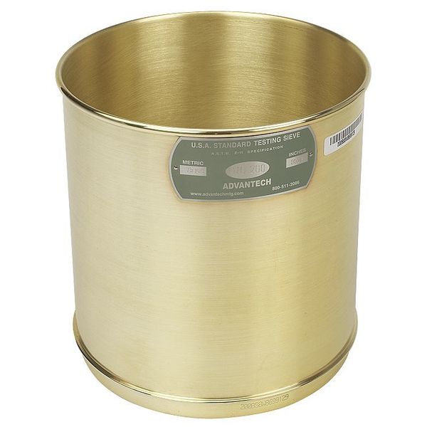 Sieve, #200, B/S, 8 In, Wash 8