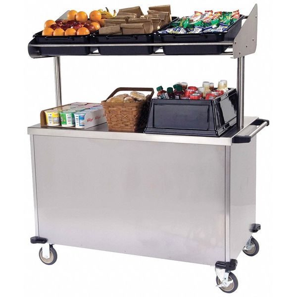 Breakfast Cart, Stainless Steel, 54-3/4