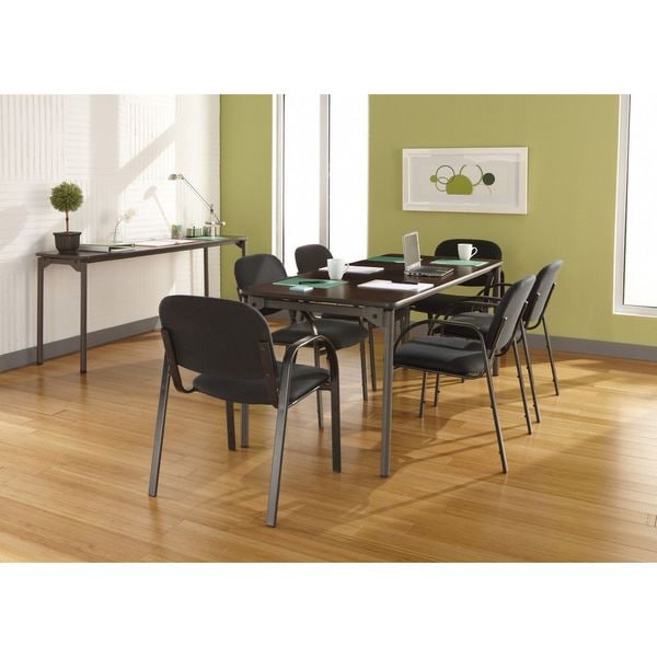 Rectangle Maxx LegroomÃ¢âÂ¢ Wood Folding Table, Gray - 18