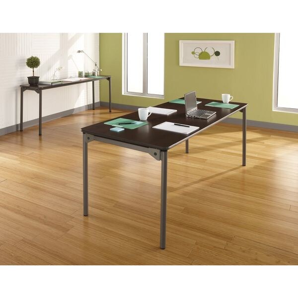 Rectangle Maxx LegroomÃ¢âÂ¢ Wood Folding Table, Walnut - 30