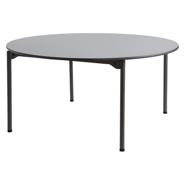 Round Maxx LegroomÃ¢âÂ¢ Wood Folding Table, Gray - 60