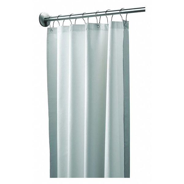 Shower Curtain, Vinyl, White, 36
