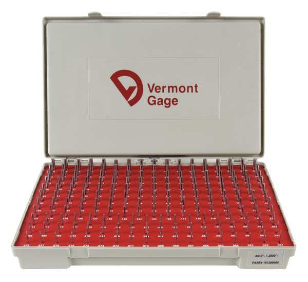 Pin Gage Set, Minus, Class ZZ, 190 Pcs