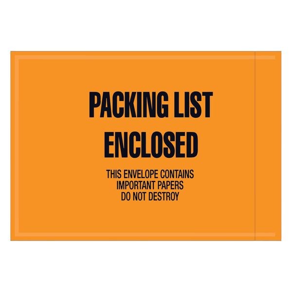 Mil-Spec Pcking Lst Enclsd Envpes, 4 1/2x6