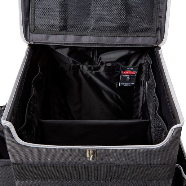 Housekeeping Cart, Black, 21-1/4 in.H