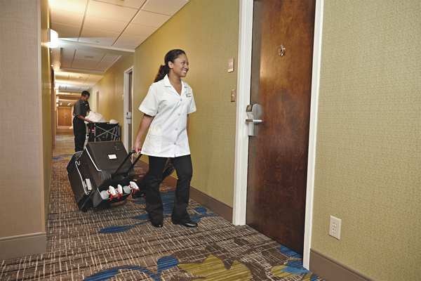 Housekeeping Cart, Black, 24-3/4 in.H