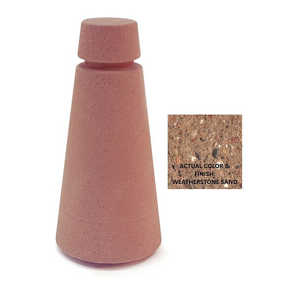 Bollard, Round, 9in.Lx18in.Wx38in.H