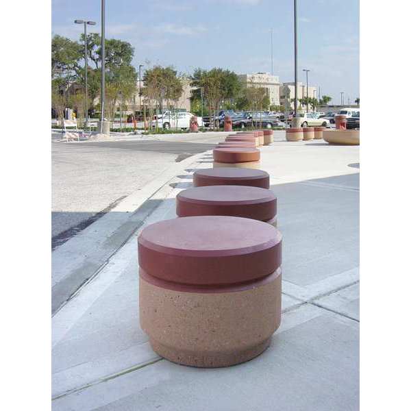 Bollard, Round, 24in.Lx24in.Wx19in.H