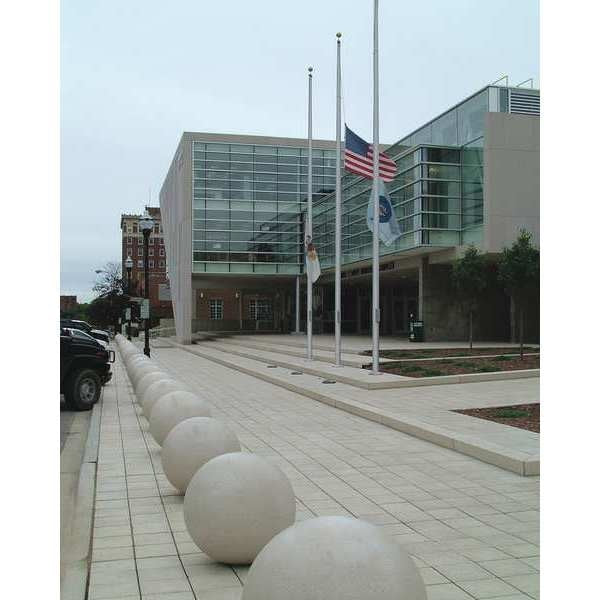 Bollard, Round, 24in.Lx24in.Wx24in.H