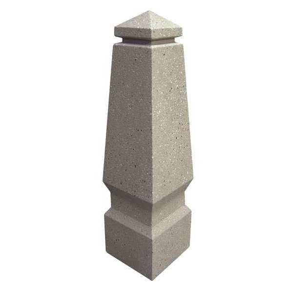 Bollard, Square, 12in.Lx7.5in.Wx45in.H