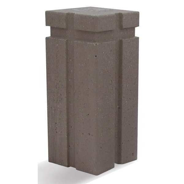 Bollard, Square, 18in.Lx18in.Wx42in.H