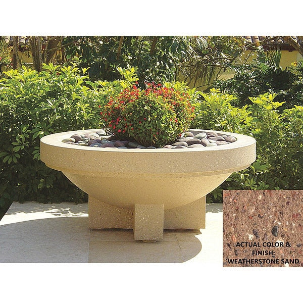 Planter, Round, 72in.Lx2in.Wx28-1/2in.H