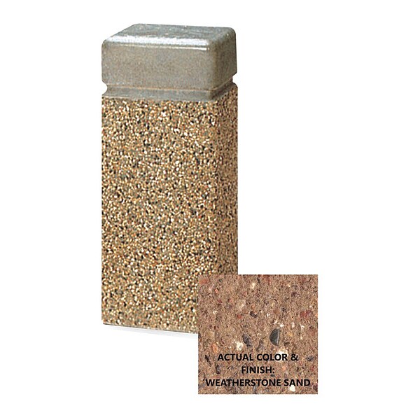 Bollard, Square, 12in.Lx12in.Wx30in.H