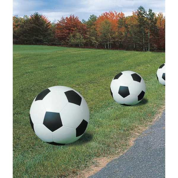 Bollard, Soccer Ball, 24in.Lx24in.Wx24in.H