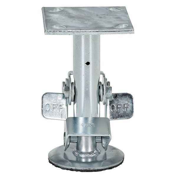 Floor Lck, Top Plate, 6-3/4 in H, 6 in Cstr