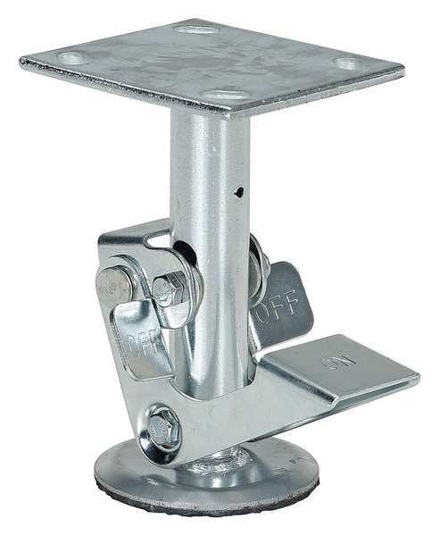 Floor Lck, Top Plate, 6-3/4 in H, 6 in Cstr